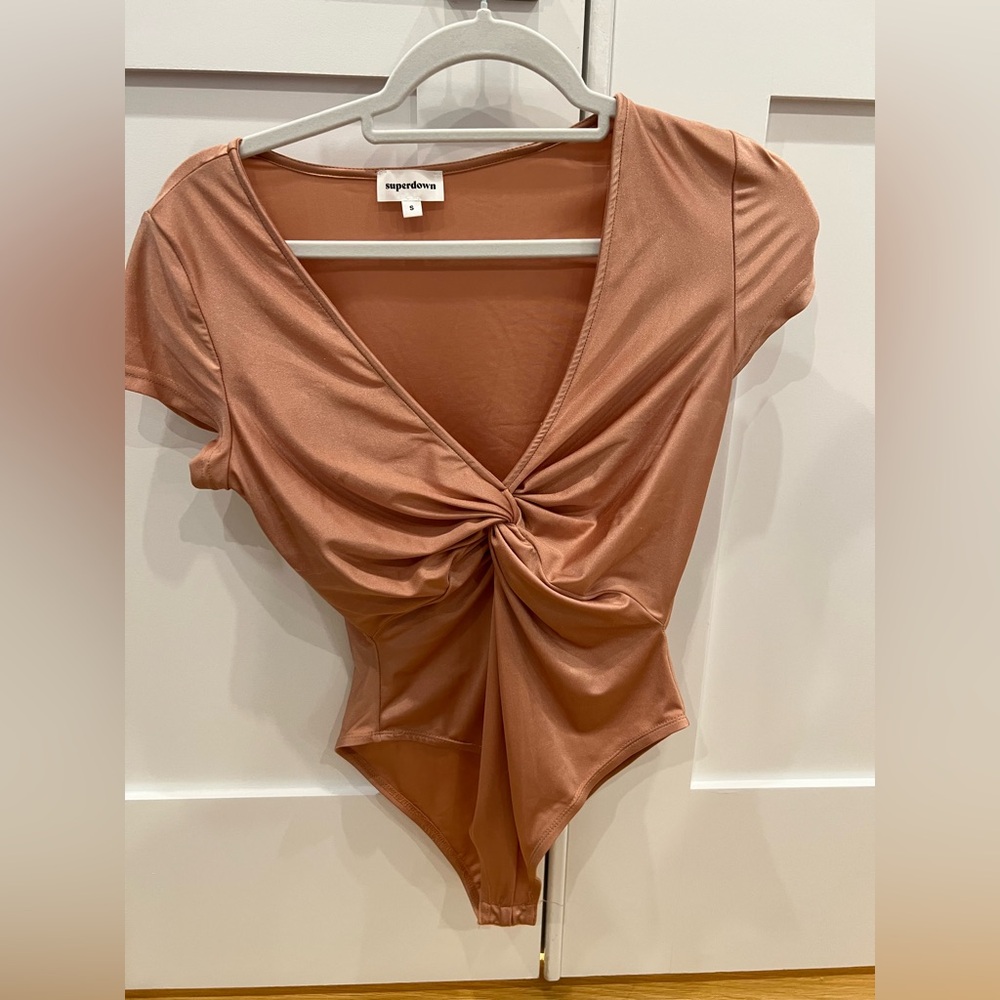 Superdown Rust Twist Front Bodysuit